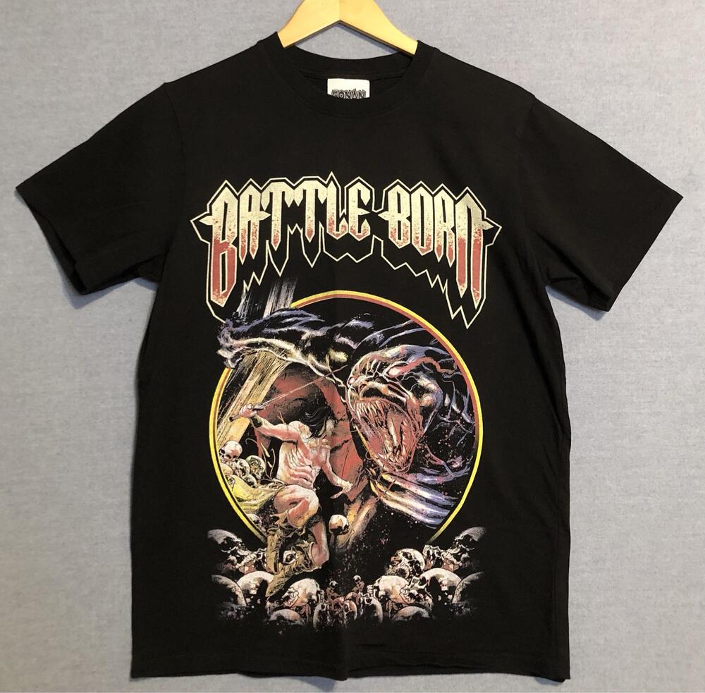 Conan The Barbarian Battle Born Shirt Mens Medium Limited Edition Fantasy Black